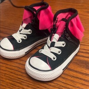 Converse Black and Pink Kids' Sneakers size infant 3